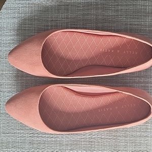 Kelly & Katie Coral Suede Flats